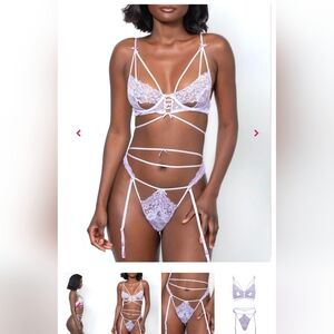NWT LOVEVERA lingerie set (orchid)